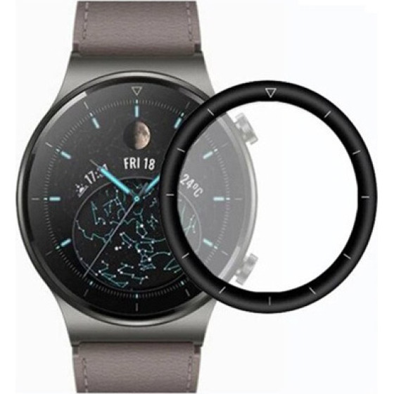 3D Tempered Pet Glass for Huawei GT3 Pro, 46mm /black/ OEM