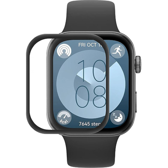 3D Tempered Pet Glass for Huawei Watch Fit 3/4/4 Pro /black/ OEM