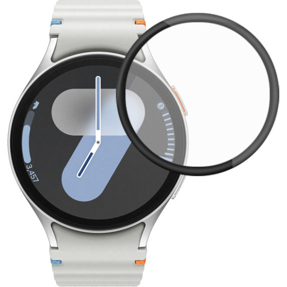 3D Tempered Pet Glass for Samsung Watch 8, 44mm /black/ OEM