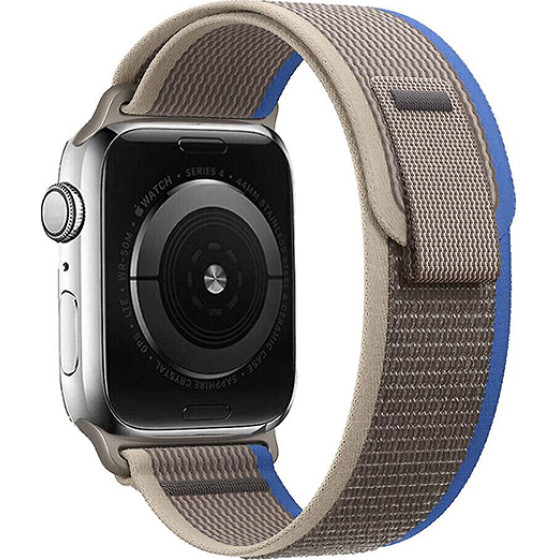 Strap For Apple Watch 42/44/45/49??, Trail Loop /Light Gary + blue/ OEM