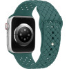 Strap For Apple Watch 42/44/45/49mm, Braided Silicone Band /Morning blue/ OEM