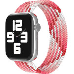 Strap For Apple Watch 42/44/45/49mm, Braided Solo Loop, L /Strawberry red/ OEM