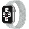 Strap For Apple Watch 42/44/45/49mm, Braided Solo Loop, M /Pearl Satin grey/ OEM