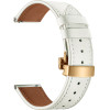 Strap For Apple Watch 42/44/45/49mm, Leather Classic Buckle Strap /Ivory + Gold Buckle/ OEM