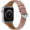 Strap For Apple Watch 42/44/45/49mm, Leather Rhombic Pattern Strap /Rose wood/ OEM