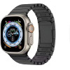 Strap For Apple Watch 42/44/45/49mm, Link Metal Bracelet /Black/ OEM