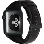 Strap For Apple Watch 42/44/45/49mm, Retro Leather Strap /black/ OEM