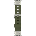 Strap For Apple Watch 42/44/45/49mm, Rubber Silicone Bracelet, Silicon /green/ OEM