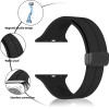 Strap For Apple Watch 42/44/45/49mm, Silicone Magnet Black Buckle /Pink sand/ OEM