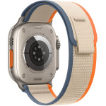 Strap For Apple Watch 42/44/45/49mm, Trail Loop /Blue + Beige + orange/ OEM