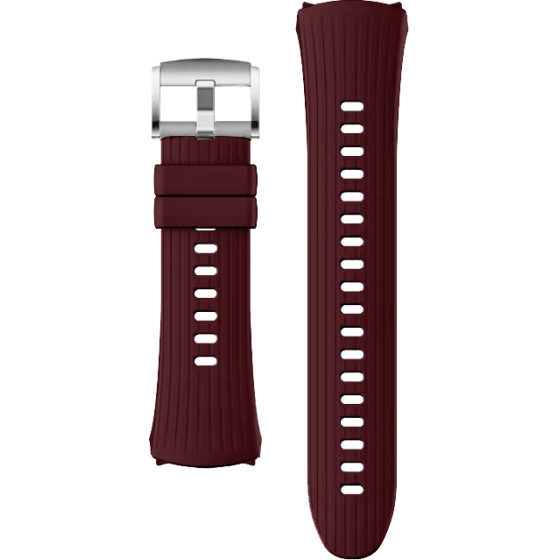 Strap For Huawei Watch 5 46mm, Silicone Fluoroelastomer, 22mm /Red wine/ OEM