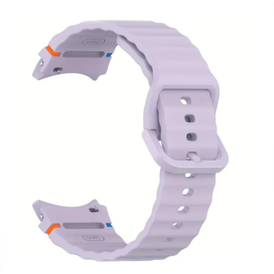 Strap For Samsung Watch 4/5/6/7, 20mm, Official Silicone Band, Silicon /Official purple/ OEM