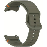 Strap For Samsung Watch 4/5/6/7, 20mm, Official Silicone Band, Silicon /Olive green/ OEM