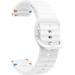 Strap For Samsung Watch 4/5/6/7, 20mm, Official Silicone Band, Silicon /white/ OEM
