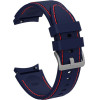 Strap For Samsung Watch 4/5/6/7, 20mm, Silicon Deluxe Strap, Silicon /ink/ OEM