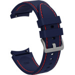 Strap For Samsung Watch 4/5/6/7, 20mm, Silicon Deluxe Strap, Silicon /ink/ OEM