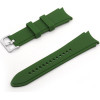 Strap For Samsung Watch 4/5/6/7, 20mm, Silicon Strap, Silicon /green/ OEM