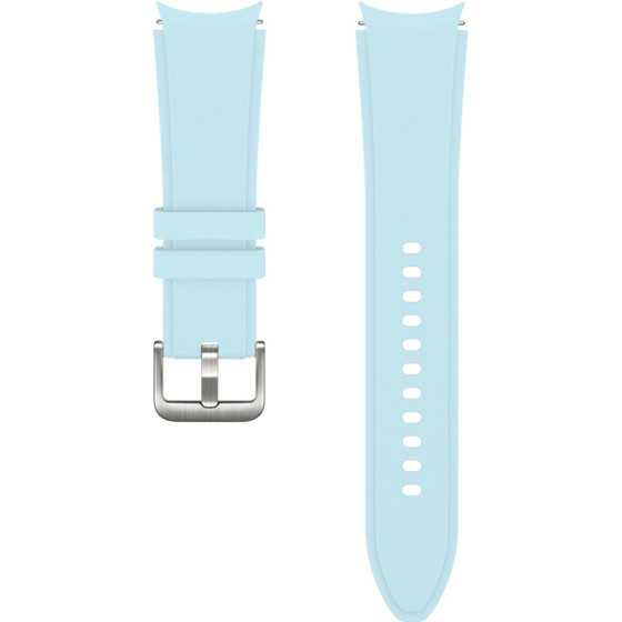 Strap For Samsung Watch 4/5/6/7, 20mm, Silicon Strap, Silicon /Light blue/ OEM