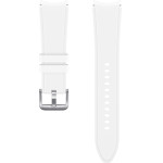 Strap For Samsung Watch 4/5/6/7, 20mm, Silicon Strap, Silicon /white/ OEM