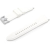 Strap For Samsung Watch 4/5/6/7, 20mm, Silicon Strap, Silicon /white/ OEM
