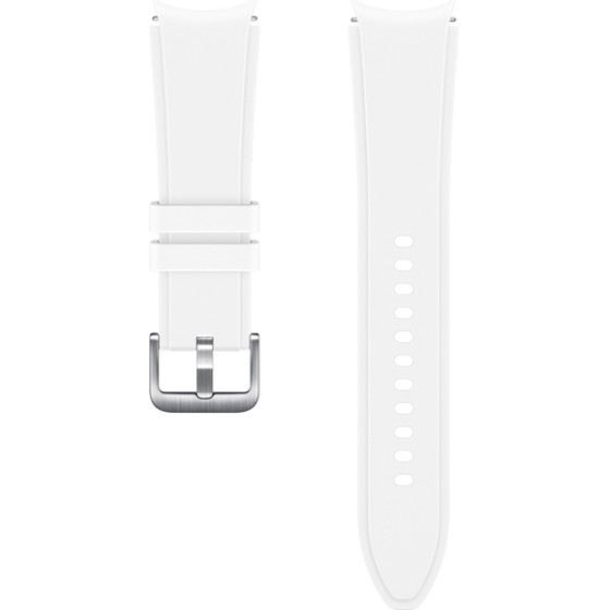 Strap For Samsung Watch 4/5/6/7, 20mm, Silicon Strap, Silicon /white/ OEM
