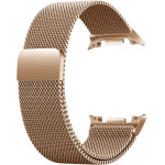 Strap For Samsung Watch 8, Milanese Loop, Metal /Rose gold/ OEM