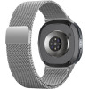 Strap For Samsung Watch 8, Milanese Loop, Metal /silver/ OEM