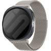 Strap For Samsung Watch 8, Milanese Loop, Metal /starlight/ OEM