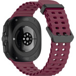 Strap For Samsung Watch Ultra 47mm, Marine Silicone Band, Silicon /wine/ OEM