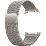 Strap For Samsung Watch Ultra 47mm, Milanese Loop, Metal /starlight/ OEM