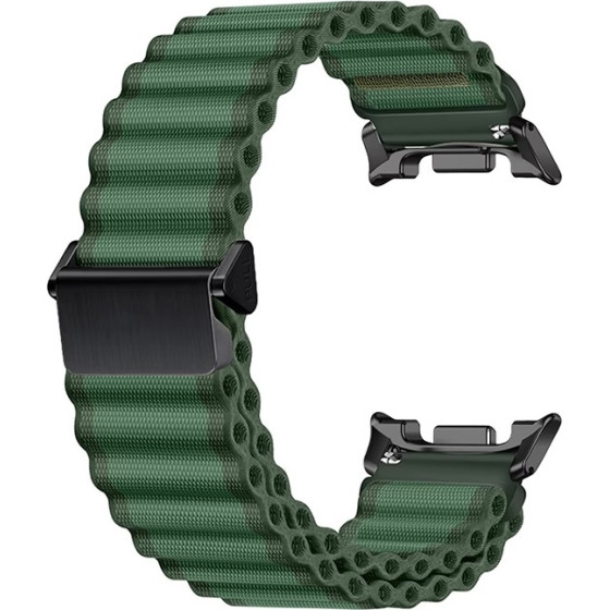 Strap For Samsung Watch Ultra 47mm, Official Trail Band, Textile /green/ OEM