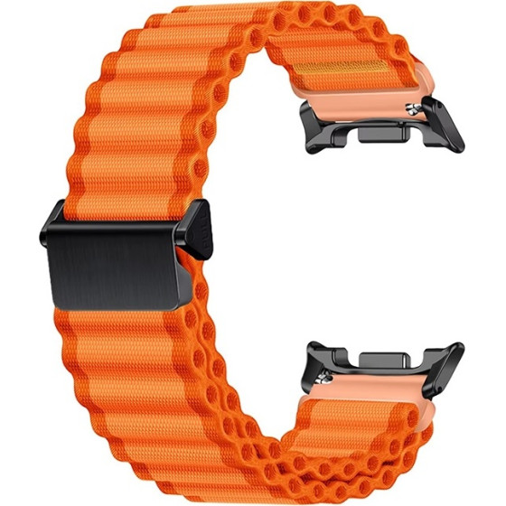 Strap For Samsung Watch Ultra 47mm, Official Trail Band, Textile /orange/ OEM