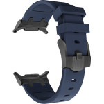 Strap For Samsung Watch Ultra 47mm, Silicone Active Band, Silicon /Ink black/ OEM