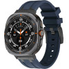 Strap For Samsung Watch Ultra 47mm, Silicone Active Band, Silicon /Ink black/ OEM