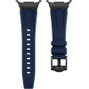 Strap For Samsung Watch Ultra 47mm, Silicone Active Band, Silicon /Ink black/ OEM