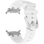 Strap For Samsung Watch Ultra 47mm, Silicone Active Band, Silicon /white/ OEM