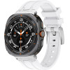 Strap For Samsung Watch Ultra 47mm, Silicone Active Band, Silicon /white/ OEM