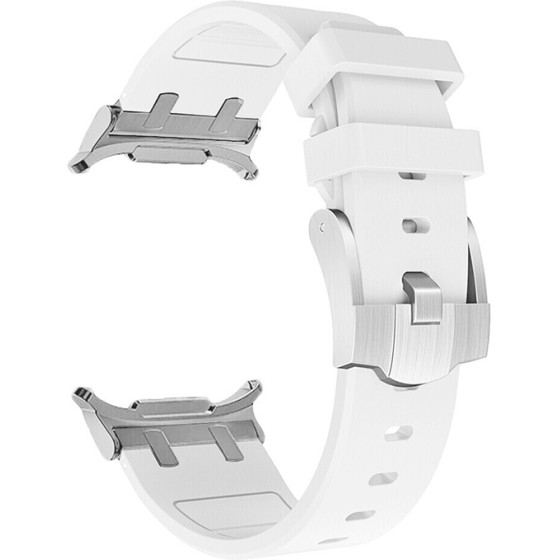 Strap For Samsung Watch Ultra 47mm, Silicone Active Band, Silicon /white/ OEM