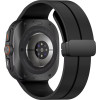 Strap For Samsung Watch Ultra 47mm, Silicone Magnet Black Buckle, Silicon /black/ OEM