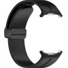 Strap For Samsung Watch Ultra 47mm, Silicone Magnet Black Buckle, Silicon /black/ OEM