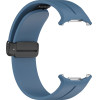 Strap For Samsung Watch Ultra 47mm, Silicone Magnet Black Buckle, Silicon /blue/ OEM
