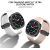 Strap For Samsung Watch Ultra 47mm, Silicone Magnet Black Buckle, Silicon /blue/ OEM
