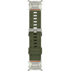 Strap For Samsung Watch Ultra 47mm, Silicone Performance Trail, Silicon /green/ OEM