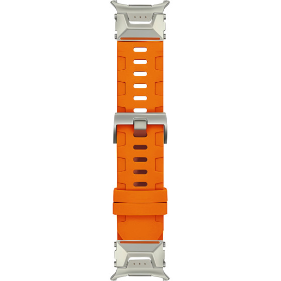 Strap For Samsung Watch Ultra 47mm, Silicone Performance Trail, Silicon /orange/ OEM