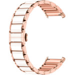 Strap For Smart Watch 18mm, Ceramic Strap frame, Ceramic /White And Rose gold/ OEM