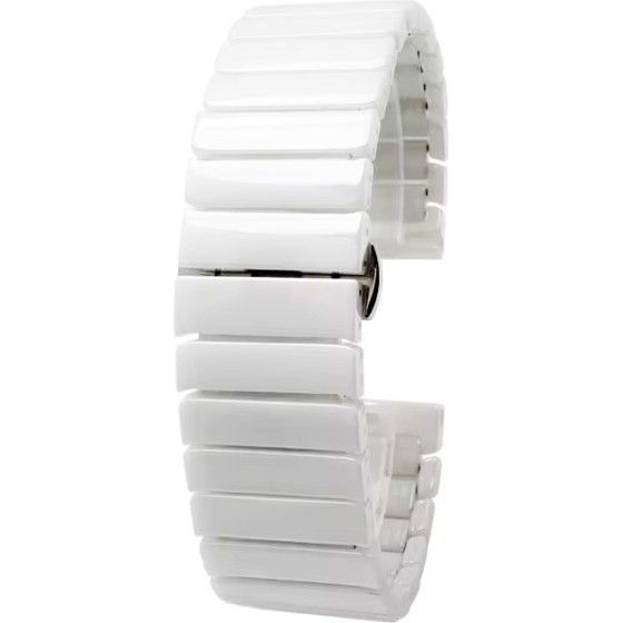 Strap For Smart Watch 20mm, Ceramic Strap Slim, Ceramic /white/ OEM
