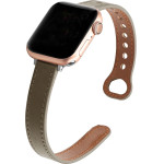 Strap For Smart Watch 20mm, Elegant Slim Leather Strap, Leather /hazelnut/ OEM