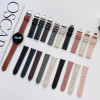 Strap For Smart Watch 20mm, Leather Classic Buckle Strap, Leather /Caramel + Silver/ OEM
