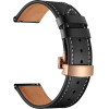 Strap For Smart Watch 20mm, Leather Classic Buckle Strap, Leather /black/ OEM