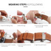 Strap For Smart Watch 20mm, Leather Classic Buckle Strap, Leather /black/ OEM